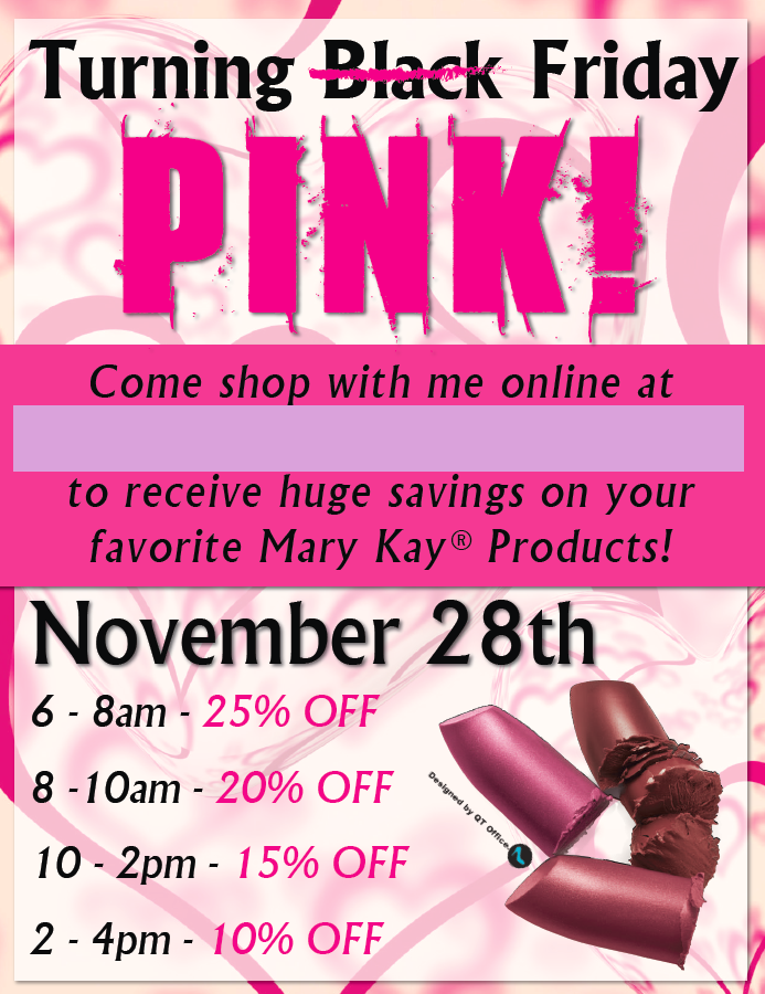 Mary Kay® Pink Friday Sale Idea Qt Office® Blog Free