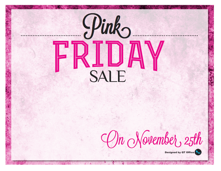 pink friday sale blank ss