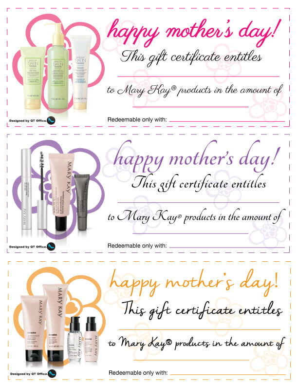 Mary Kay® Mother's Day Gift Certificates QT Office® Blog